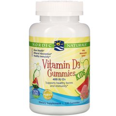 Детский витамин д3 Nordic Naturals Kids Vitamin D3 400 IU Gummies 120 жевачек
