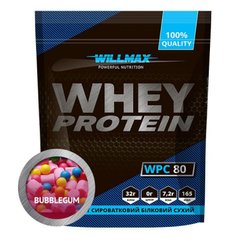 Сироватковий протеїн концентрат Willmax Whey Protein 80 40 грам Бабл гам