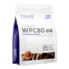 Сироватковий протеїн концентрат OstroVit Standard WPC 80 (900 г) Raspberry