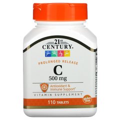 Вітамін C 21st Century Vitamin C Prolonged Release 500 mg 110 таблеток