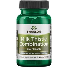 Экстракт молочного чертополоха Swanson Milk Thistle Combo 60 капсул