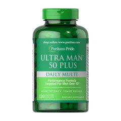 Вітаміни для чоловіків після 50 Puritan's Pride Ultra Man 50 Plus Daily Multi (120 таб)