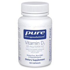 Витамин Д3 Pure Encapsulations Vitamin D3 5000 МЕ 120 капсул