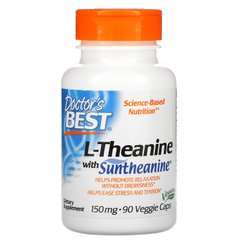 Л-теанин Doctor's BEST L-Theanine 150 mg 90 капсул