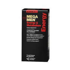 Вітаміни для чоловіків GNC Mega Men Energy & Metabolism (90 капс) мега мен
