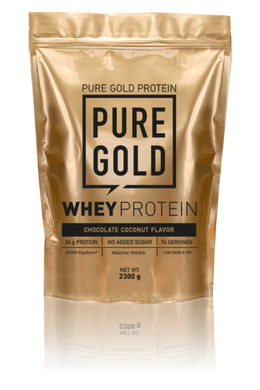 Сироватковий протеїн концентрат Pure Gold Protein Whey Protein 2300 грам Шоколад-кокос