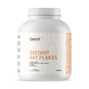 Вівсяні пластівці з полуницею OstroVit (Instant Oat Flakes) 2,27 кг