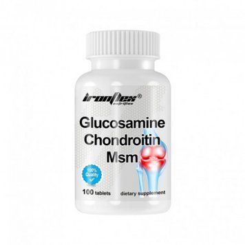 Глюкозамин хондроитин МСМ IronFlex Glucosamine & Chondroitin with MSM 100 таблеток