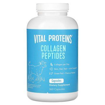 Пептиды коллагена, Collagen Peptides, Vital Proteins, 360 капсул (550 мг на капсулу)