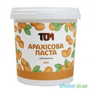 Натуральна арахісова паста ТОМ 500 г родзинкою