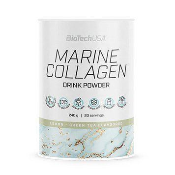 Морський Колаген BioTechUSA Marine Collagen 240 г lemon - green tea