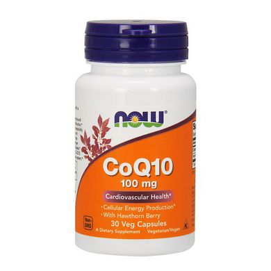 Коензим Q10 Now Foods CoQ10 100 mg 30 капс