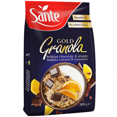 Гранола Sante Gold Granola 300 г belgian chocolate & orange