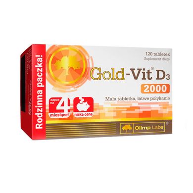 Вітамін Д3 OLIMP Gold-Vit D3 2000 (120 таб)