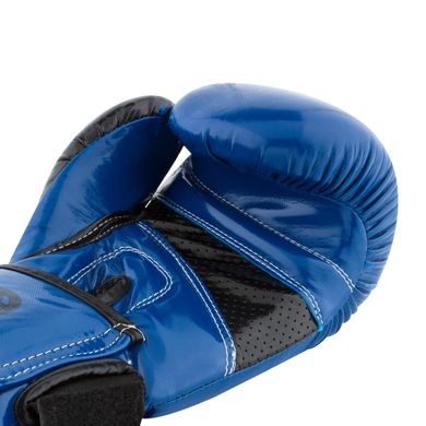 Боксерські рукавиці PowerPlay 3017 Сині карбон 14 унцій