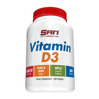 Вітамін Д3 SAN Vitamin D3 5000 IU (180 капс)