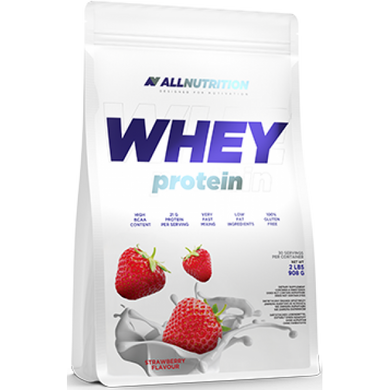 Сывороточный протеин концентрат AllNutrition Whey Protein (900 г) Strawberry