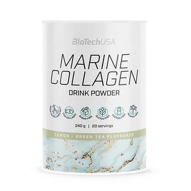 Морской Коллаген BioTechUSA Marine Collagen 240 г lemon - green tea