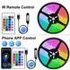 Светодиодная LED лента RGB 10 м USB 5V с пультом и Bluetooth управлением через приложение для подсветки комнаты