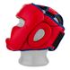 Боксерський шолом тренувальний PowerPlay 3068 PU + Amara Червоно-Синій M