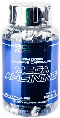 Л-Аргинин Scitec Nutrition Mega Arginine 90 капсул мега