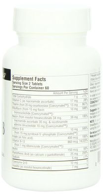 Коензим Q10 В-Комплексу, Апельсиновий смак, Source Naturals, 60 таблеток для розсмоктування