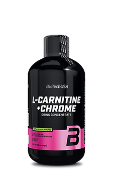Л-карнітин + хром BioTech L-Carnitine + Chrome 500 мл апельсин