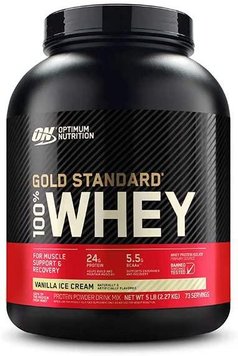 Сывороточный протеин изолят Optimum Nutrition EU Gold Standard 100% Whey 2270 грамм vanilla ice cream