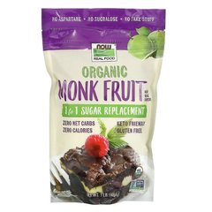 Екстракт архату замінник цукру 1:1 Now Foods (Organic Monk Fruit) 454 г