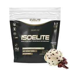 Сироватковий протеїн ізолят Evolite Nutrition IsoElite 500 г straciatella