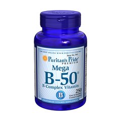Комплекс витаминов группы Б Puritan's Pride Mega B-50 B-Complex Vitamin (250 капс)