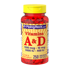 Витамин А + Д3 Piping Rock Vitamin A & D3 250 капсул
