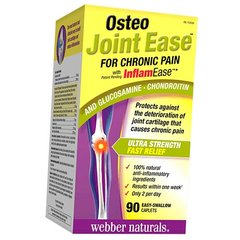 Хондропротектор Webber Naturals Osteo Joint Ease + InflamEase +Gluc.+Chon. 90 каплет