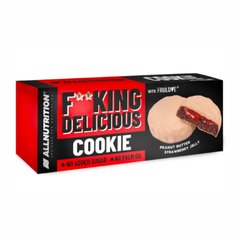 Протеиновое печенье AllNutrition Fitking Delicious Cookie 128 g Peanut Butter Strawberry Jelly