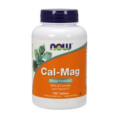 Кальцій магній Now Foods Cal-Mag Stress Formula (100 таб) стрес формула