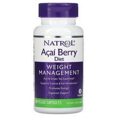 Ягоди асаї екстракт Natrol Acai Berry weight management 60 капсул