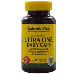 Щоденні Мультівітаміни, Ultra One, Natures Plus, 90 гелевих капсул