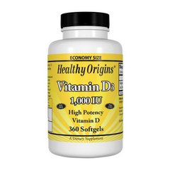 Вітамін Д3 Healthy Origins Vitamin D3 1000 IU (360 капс)
