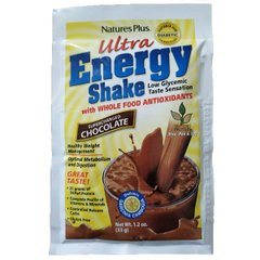 Замінник Харчування, Смак Шоколаду, Chocolate Ultra Energy Shake, Natures Plus, 264 гр