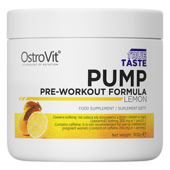 Предтренировочный комплекс OstroVit PUMP Pre-Workout Formula (300 г) островит памп Lemon