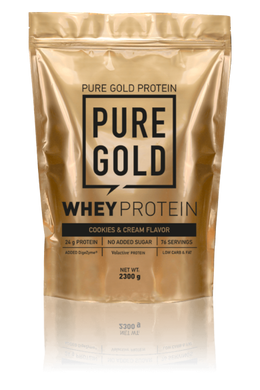 Сироватковий протеїн концентрат Pure Gold Protein Whey Protein 2300 грам Печиво з кремом
