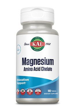 Минеральный комплекс KAL Magnesium Amino Acid Chelate 100 таблеток