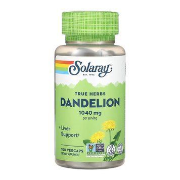Корень одуванчика Solaray Dandelion Root 520 mg 100 вег. капсул