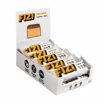 Протеїнові батончики Fizi Protein Bar 10х45 г Hazelnut-Choco