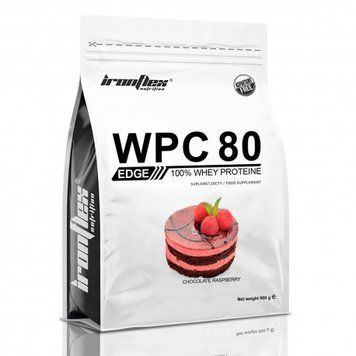 Сывороточный протеин IronFlex WPC80.eu Edge 909 г Chocolate-Raspberry
