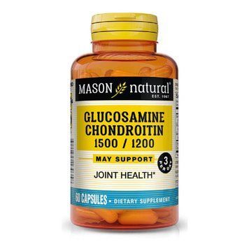 Глюкозамин и Хондроитин 1500/1200, Glucosamine Chondroitin, Mason Natural, 60 капсул