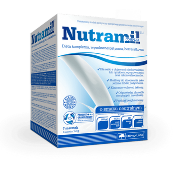 Замінник харчування OLIMP Nutramil complex 7 пакетиків полуниця