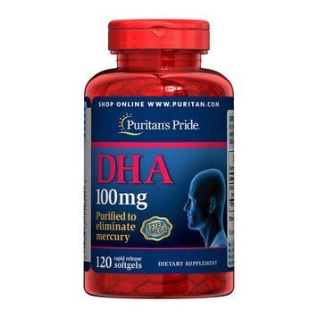 Омега 3 Puritan's Pride DHA 100 mg 120 капс рыбий жир