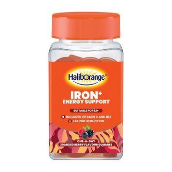 Железо Haliborange Iron + Energy Support 30 жев. конфет mixed berry