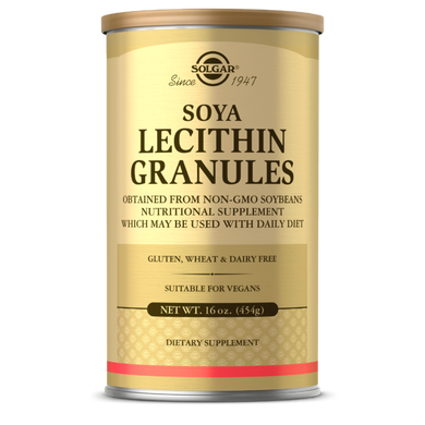Соєвий Лецитин в гранулах, Soya Lecithin Granules, Solgar, 454 гр.